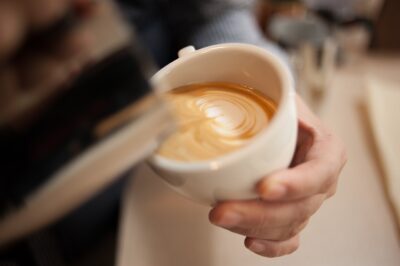 coffee, latte, latteart